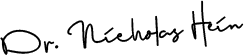 Dr. Hein's signature